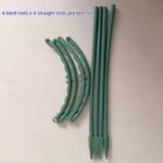 8Pcs/Set (4 Curved Rods + 4 Straight Rods), 9.84-Inch Plastic Plant Support Stake Ring, Suitable For Greenhouse Garden, Semi-Circular Fixed Rod For Indoor Flowers And Climbing Plants, Flexible And Adjustable Bonsai Tool, Easy To Fix Height - Image 8