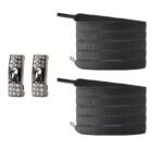 1 Pair Of Rhinestone Buckle Shoelaces, No Need To Take Off Shoes, 2 Elastic Bands And 2 Shoe Lace Buckles, Colorful Fashion Gradient Rainbow Laces Suitable For Casual Shoes And Sports Shoes - Image 3