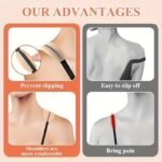 Silicone Bra Strap Cushion Holders - 2Pcs Non-Slip Shoulder Pads, Invisible Anti-Slip Comfort Pads For Bra Straps, Hidden Bra Accessories For Preventing Strap Slippage, Solid Color, Non-Textile Material - Image 10