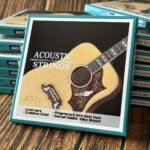 1Set 010 Acoustic Guitar Strings Stainless Steel Coated Copper Alloy Wound Quality Steel Core For Folk Guitar Parts & Accessories