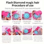 Glam Hair Decor Diy Kit: Radiance Collection Hair Jewels Stamper | Artificial Rhinestones, Click-To-Apply Glitter, Perfect Holiday Toy For Girls - Image 9