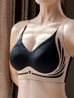 New Summer Style Women'S Lingerie With Fixed Cups, Gathers Side Breast, Prevents Sagging, Sexy Back Design, Comfortable And Seamless Bra. - Image 2