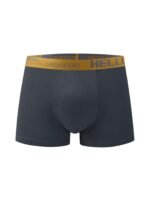 5-Pack Men'S Boxer Briefs, Polyester & Spandex Blend, Medium Stretch, Solid Color, Knit Fabric, Breathable Daily Casual Underwear With Quick Dry Feature - Image 6