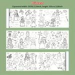 Creative Doodle & Painting Roll For Ages 3+ - 300Cm Unfolding Graffiti Paper, Develop Creativity And Motor Skills, Mixed Color Watercolor Compatible Art Scroll - Image 5