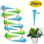 20Pcs, Automatic Flower Watering Device Lazy Watering Artifact Self-Spraying Nozzle Adjustable Plant Watering Nozzle With Slow Release Control Valve Switch For Outdoor And Vacation Plant Watering Random Color - Image 3