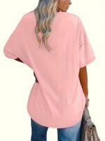 Plus Size, Plus Size Women'S Solid Color T-Shirt - Image 8