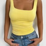 European And American Trendy Urban Sexy Chest-Revealing Waist-Cinching Camisole
