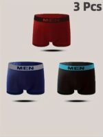 1/3/6 Packs Of Men'S Breathable Quick-Drying Boxer Briefs With High Elasticity And Skin-Friendly Material, Adult Underwear For Men'S Casual Sports Underwear, Suitable For S/M/L Sizes - Image 7