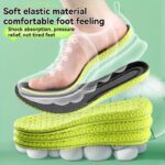 1 Pair Wormwood Deodorizing Insoles, Breathable Sweat-Absorbent Eva Shoe Pads, Shock-Absorbing Elastic Running Inserts For Men & Women, Comfortable Soft Sports Footbeds For Outdoor Activities - Image 4