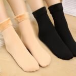 Solid Thick Warm Snow Socks, Warm Plush Lined Mid-Calf Floor Socks For Fall & Winter, Women'S Stockings & Hosiery For Winter - Image 13