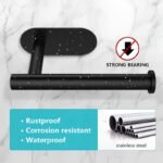 Stainless Steel Toilet Paper Holder, Self-Adhesive Wall Bracket, Modern Bathroom Tissue Holder, Shower Towel Rack Accessory - Image 18