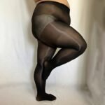 1Pc Plus Size Camel Oil Socks Sheer High Elasticity Leggings - Image 2