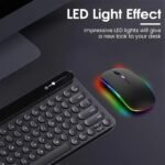 Wireless Portable Office Mute Wireless Mouse For Phone Tablet Laptop Computer Office Entertainment, Rechargeable Wireless 2.4G Dual Mode Mouse, Ergonomic Rgb Ultra Thin Wireless Mouse, Type C Charging Interface, 4 Buttons, Compatible With Multiple Sy - Image 10