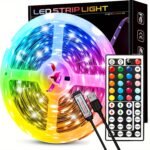 4.88-30.48Meter Led Strip Lights With Ir Remote, Cuttable & Flexible, Adjustable Color & Flash Speed, 6 Diy Modes, Easy To Install, For Bedroom, Ceiling, Party & Holiday Ambiance Lighting, Remote Controlled Led Lights | Multi-Color Led Strip | Usb Ligh