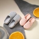 Eva Solid Color Clogs, Lightweight Flat Soft Sole Home Garden Clogs, Breathable Hollow Beach Clogs - Image 8