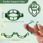 Durable Plastic Garden Trellis Clips - 10/50/100/150Pcs - Ideal For Supporting Tomato, Grape Vines & Vegetables - Promotes Healthy Upright Growth, Garden Trellis For Climbing Plants - Image 4