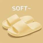Unisex Casual Eva Slippers, Soft Open Toe Slip-On Flat Heel Sandals, Comfortable All-Season Indoor Home Summer Bath Shoes, Solid Color - Image 13