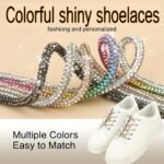Fashionable Diy Shiny Shoelace Laces - Colorful, Sparkling Rhinestone Embellishments For Sneakers, Easy To Match, Personalized Fashion Accessory, Shoelace Decorations|Sparkling Shoelaces|Easytomatch Laces