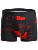 Stylish Breathable Men'S Boxer Briefs - Soft, Stretchy Polyester-Elastane Blend, Geometric And Pop Culture Patterns, Ideal For Sports & Casual Wear - Image 4