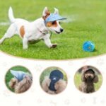 1Pc Adjustable Dog Baseball Cap With Ear Holes - Breathable Sun Protection Hat For Small To Medium Dogs, Black With White Logo, Outdoor Pet Accessory, Dog Hat, Adjustable Headgear, Durable Pet Wear - Image 11