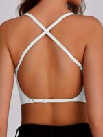 Multiple Methods Simple Solid Seamless Bra, Comfy & Breathable Backless Push Up Removable Padded Bra, Women'S Lingerie & Underwear - Image 6