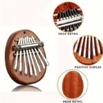 8 Keys Mini Kalimba High Quality Exquisite Finger Thumb Piano Marimba Music Good Accessory Pendant Gift, Christmas And Halloween Gift, Thanksgiving Gift - Image 8