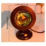 Sunset Ambiance Light, Led Night Light, Sunset Lamp, Projection Light, Photography Fill Light, Romantic Sunset Light For Bedroom And Living Room Decor, Family Gathering Birthday Gift, Vehicle And Room Decoration, Photography Fill/Selfie, Party, Camping Wedding Decor - Perfect Gift For Friends - Image 2