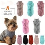 1Pc Cozy Knit Cat & Dog Sweater - Soft Acrylic Pullover For Small To Medium Pets, Winter & Fall Warmth, 7 Color Options, Machine Washable - Image 4
