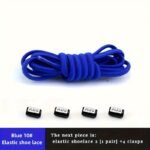 1 Pair Spandex Elastic Semicircle Shoelaces, No-Tie Quick Laces For Sneakers And Shoes - Image 5