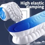 1 Pair 4D Sports Insoles For Men Women, Pu Sole Soft Breathable Shock Absorption Cushion Running Insoles - Image 8