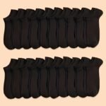10/20/40Pairs Unisex Anti Odor & Sweat Absorption Low Cut Socks, Comfy & Breathable Socks, For All Seasons Wearing - Image 2