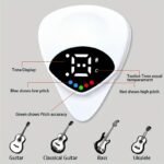 1Pc Qijistar 2-In-1 Guitar & Ukulele Tuner And Pick Combo With Digital Display, 12-Tone Equal Temperament, Portable Tuner With Built-In Pick - Compatible With Acoustic/ Guitars, Bass, Ukuleles - Ideal For Beginners & Professionals - Compact & User-Friendly Design With Clear Display & One-Touch Operation - Image 9