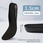 1Pair Inner Heightening Insoles, Men'S And Women'S Invisible Comfortable Soft Sole, Sports Shock Absorption Sweat-Absorbing Insoles - Image 3