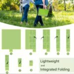 Extra Large Outdoor Camping Blanket & Picnic Mat - Heavy-Duty Portable All-Weather Gingham Checkered Design In Yellow & White, Lightweight & Sturdy With Carry Handle, 198.12Cm X 149.86Cm/198.12Cm X 198.12Cm/149.86Cm X 99.06Cm For Beach, Backyard, Travel, Indoor/Outdoor Use - Ideal For Family Games, Bbqs, Sports - Easy-Clean Durable Mat For Men & Women, Hand Washable, Vibrant Colors, Versatile For Camping, Camping Equipment And Accessories, Portable Picnic Mat, - Image 14