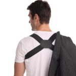 1Pc Invisible Posture Corrector - Breathable Polyester Back Support Strap In Black, Pink, & Beige - Ideal For Posture Improvement, Daily Wear & Outdoor Activities, Back Posture Corrector - Image 9