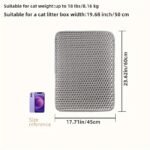 Honeycomb Double Layer Cat Litter Trapping Mat, Non-Slip Washable Cat Cleaning Mat For Pet Toilet Kennel Litter Box - Image 13