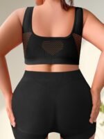 1Pc Seamless Low Waist Panty Full Coverage Underwire-Free Comfortable Style Plus Size Bra In Rose, Miotan - Image 7