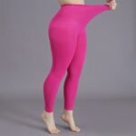 1Pc Elegant High-Waist 100D Soft Stretch Opaque Tights, Plus Size Black Footless Pantyhose For Women - Sleek Nylon/Spandex Blend, Machine Washable, Leggings Plus Size - Image 15
