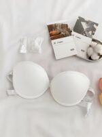Chic Strapless Bandeau Bra For Women - Invisible, Non-Slip, Push-Up Support With Underwire - Perfect For Wedding Dresses & Formal Wear, Japanese Style, Lace, Backless