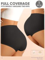 Miotan Women'S High-Waisted Seamless Tummy Control Butt-Lifting Underwear - Breathable Ice Sliky Fiber Mesh With Cross-Over Design, Size S-Xl (Xs To Xxl), Gym Apparel | Minimalist Style | Highelasticity Material, Tummy Control Shapewear - Image 7