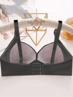 2Pcs Women'S Maternity Bra Set - Breathable, Glossy Underwire With Rhinestone Detail, Comfort Fit For Casual Attire, Breathable Bra|Glossy Finish|Rhinestone Embellishments - Image 6