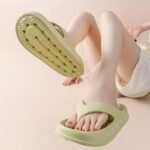 Simple Letter Print Flip Flops, Casual Clip Toe Summer Shoes, Comfortable Indoor Home Slides - Image 4