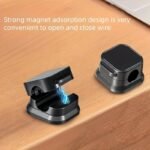 2/4/6Pcs Pp Magnetic Cable Clips: Adjustable, Non-Slip Cable Organizer, Charging Cable Storage Clip, For Neat Office Desk, Car And Home Wiring Fixing Storage Practical Gadget - Image 15