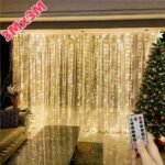 600 Led Usb Curtain Lights With Remote Control For Indoor And Outdoor Holiday Decorations