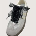 2Pcs Lace Shoelaces, Black And White Two-Color Lace Shoelaces - Image 6