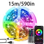 Smart Bedroom Led Lights, Rgb Music Sync Bar Lights With 44-Key Remote Control + App Control, Multiple Modes, Dimming, Flashing, Suitable For Bedroom, Living Room, Halloween, Christmas Gifts, Holiday Parties, And Wedding Decorations - Image 9