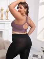 Plus Size Seamless Bra - Shock-Absorbing, Push-Up, Breathable Mesh Back, No Underwire, Removable Pads, Ideal For &, Elegant Design, Apparel | Elegant Bra | Comfortable Fit - Image 6