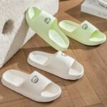 Casual Eva Slippers For Women And Men, Solid Color, Soft Sole, Non-Slip, Hand Washable, With Summer Indoor Bathroom Shower Slip-On Slides For Couples - Image 6