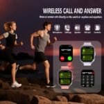 1.83-Inch Multifunctional Smartwatch Suitable For Men And Women - Wireless Call/Text Message Reminder, Multiple Sports Modes, Remote Camera And Music Playback, Long-Term Sitting Reminder, Metal Body With Silicone Strap, Perfect Holiday Gift - Image 3