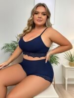 One-Piece Sexy Seamless Bra And American-Style S Underwear Set - Image 2